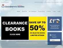 Tablet Screenshot of goodnewsbooks.co.uk